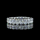 3.28 Cts Platinum Cushion Brilliant Shape Eternity Band Eternity Band