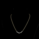1.75 Cts 14k Yellow Gold Round Shape Pendant Necklace