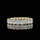 3.47 Cts 14k White Gold Cushion Brilliant Shape Eternity Band Eternity Band