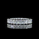 2.08 Cts Platinum Cushion Brilliant Shape Eternity Band Eternity Band