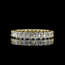 2.81 Cts 14k Yellow Gold Cushion Brilliant Shape Eternity Band Eternity Band