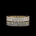 3.74 Cts 18k Yellow Gold Radiant Shape Eternity Band Eternity Band