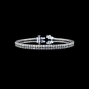 2.73 Cts 14k White Gold Round Shape Tennis Bracelet