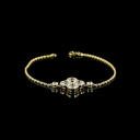3.35 Cts 14k Yellow Gold Round Shape Special Bracelet