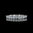 0.75 Cts Platinum Round Shape Eternity Band Eternity Band