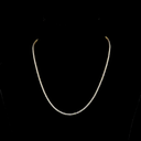 4.98 Cts 14k Yellow Gold Round Shape Tennis Necklace