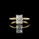 1.54 Cts 14k Yellow Gold Radiant Shape Solitaire Ring
