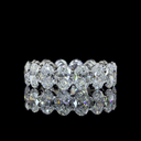 10.13 Cts Platinum Oval Shape Eternity Band Eternity Band
