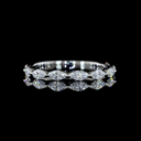 0.56 Cts Platinum Marquise Shape 3/4 Band Eternity Band