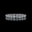 1.2 Cts 14k White Gold Round Shape Eternity Band Eternity Band