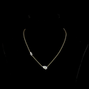 2.63 Cts 18k Two Tone Pear Shape Station Necklace