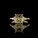 0.23 Cts 14k Yellow Gold Shape Split Shank Ring