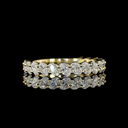 1.14 Cts 14k Yellow Gold Oval Shape 3/4 Band Eternity Band