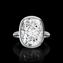 0 Cts Platinum Shape Solitaire Ring