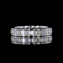 1.96 Cts 14k White Gold Baguette Shape Eternity Band Eternity Band