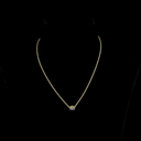 0.5 Cts 14k Yellow Gold Round Shape Solitaire Pendant