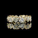6.13 Cts 14k Yellow Gold Heart Shape Eternity Band Eternity Band