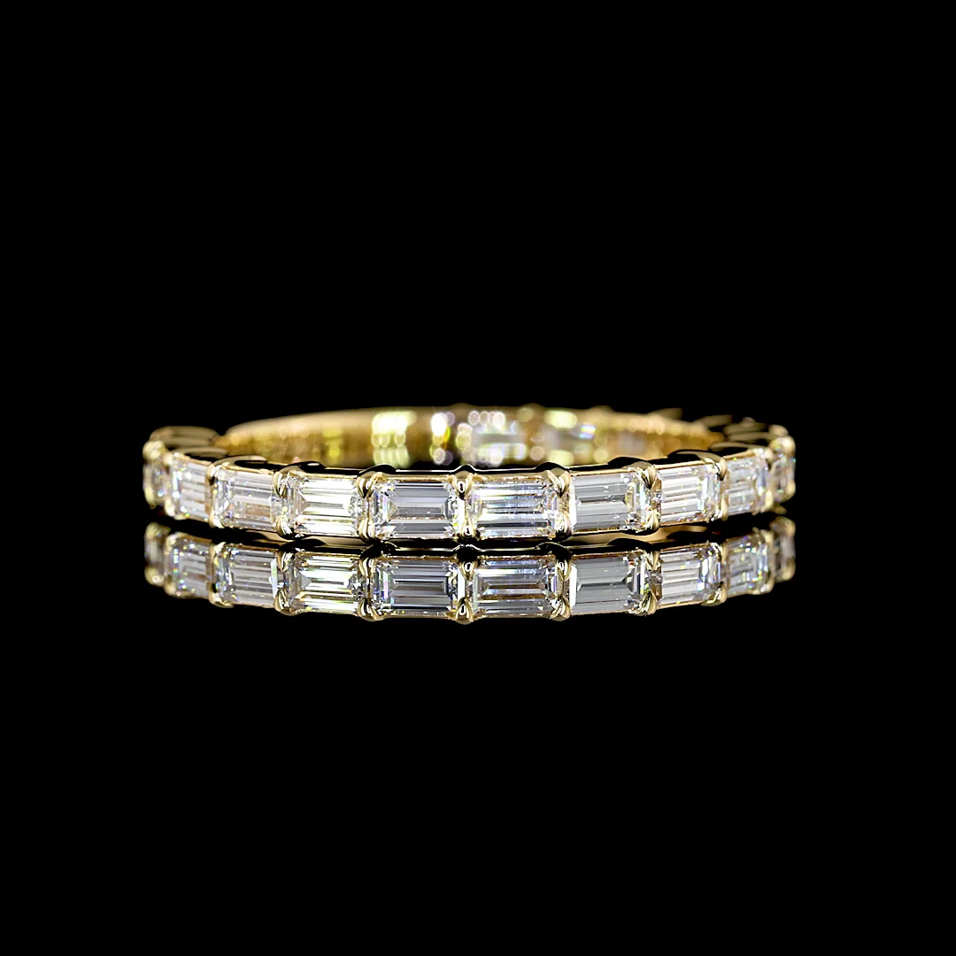 2.07 Cts 14k Yellow Gold Radiant Shape Eternity Band Eternity Band