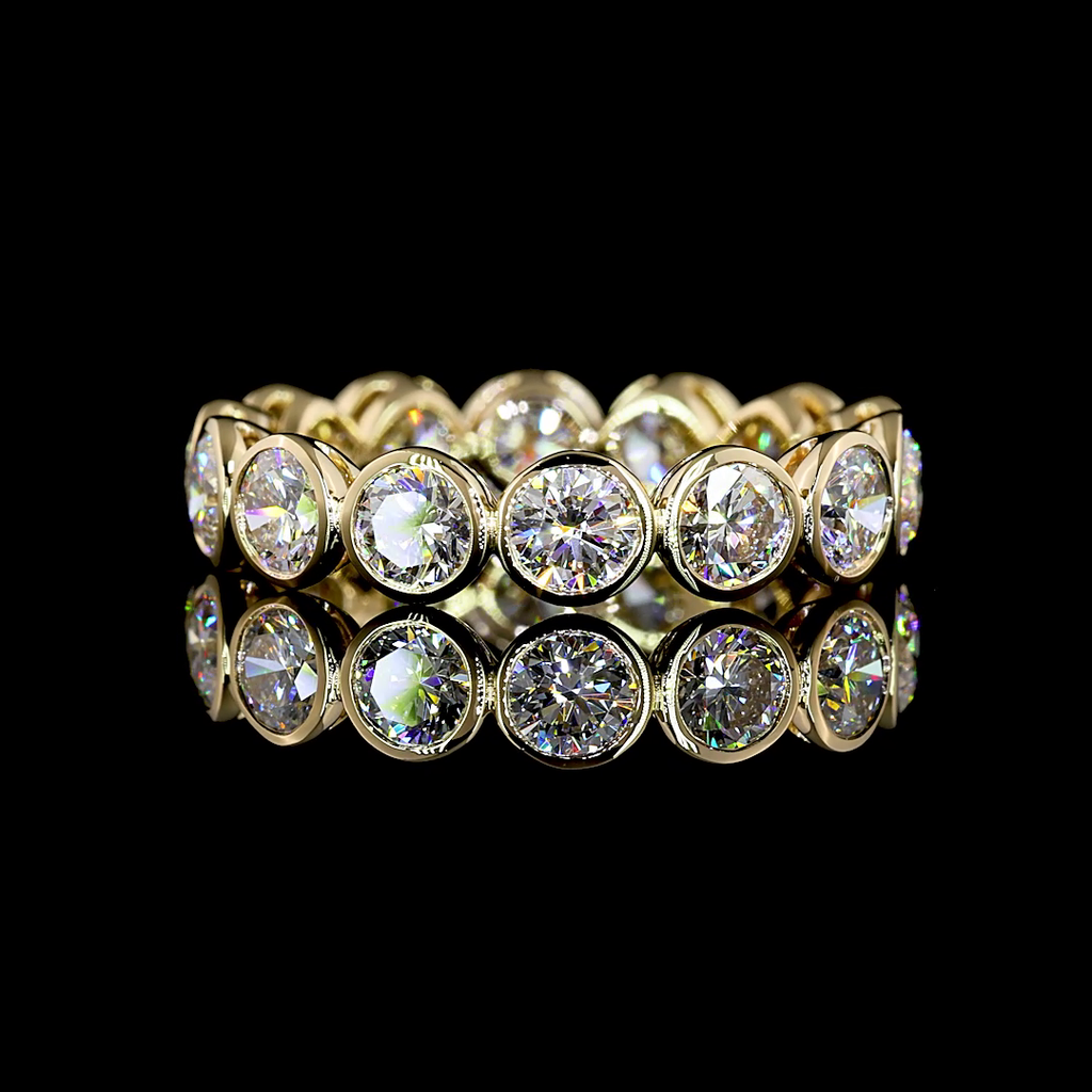 3.13 Cts 14k Yellow Gold Round Shape Eternity Band Eternity Band