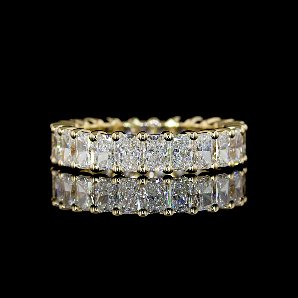 2.68 Cts 14k Yellow Gold Radiant Shape Eternity Band Eternity Band