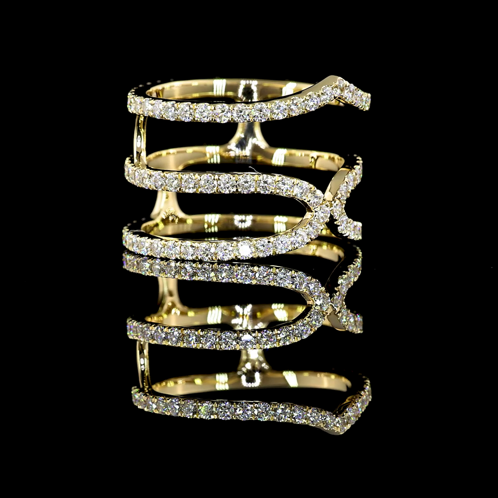 1.87 Cts 14k Yellow Gold Round Shape Special Eternity Band