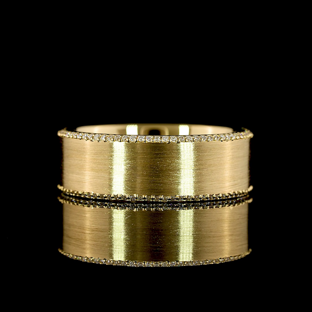 0.29 Cts 18k Yellow Gold Round Shape Eternity Band Eternity Band