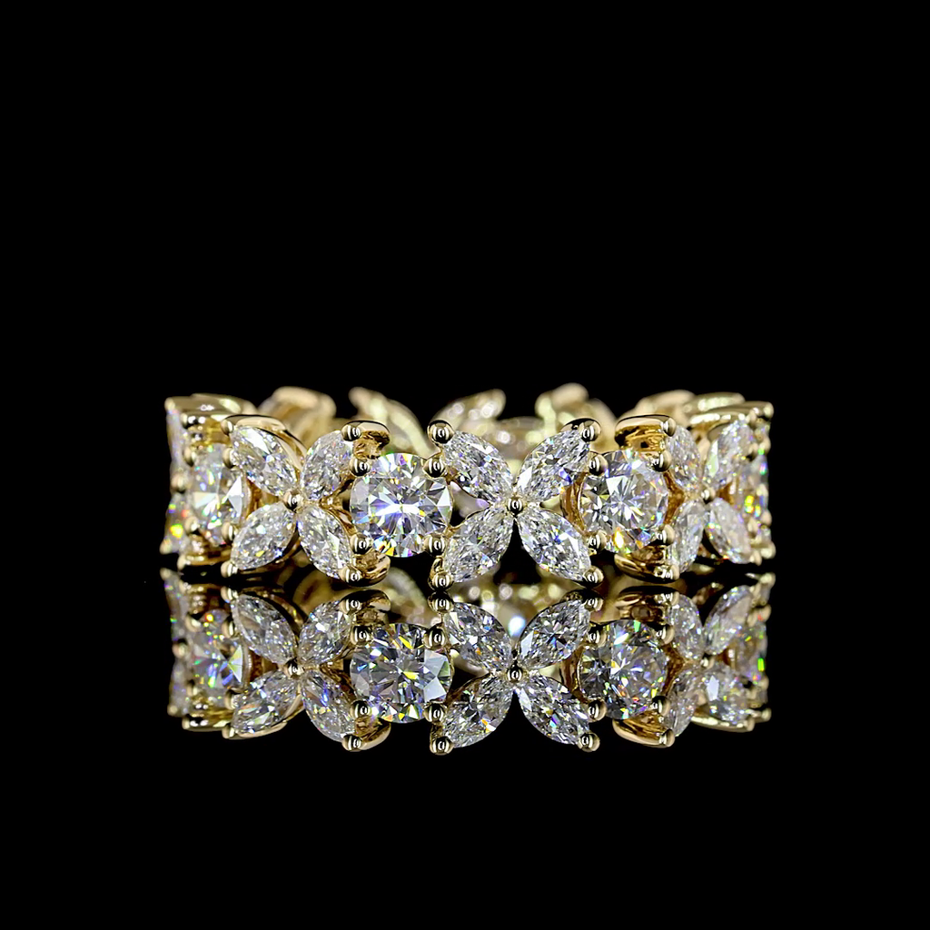 2.3 Cts 14k Yellow Gold Marquise Shape Eternity Band Eternity Band