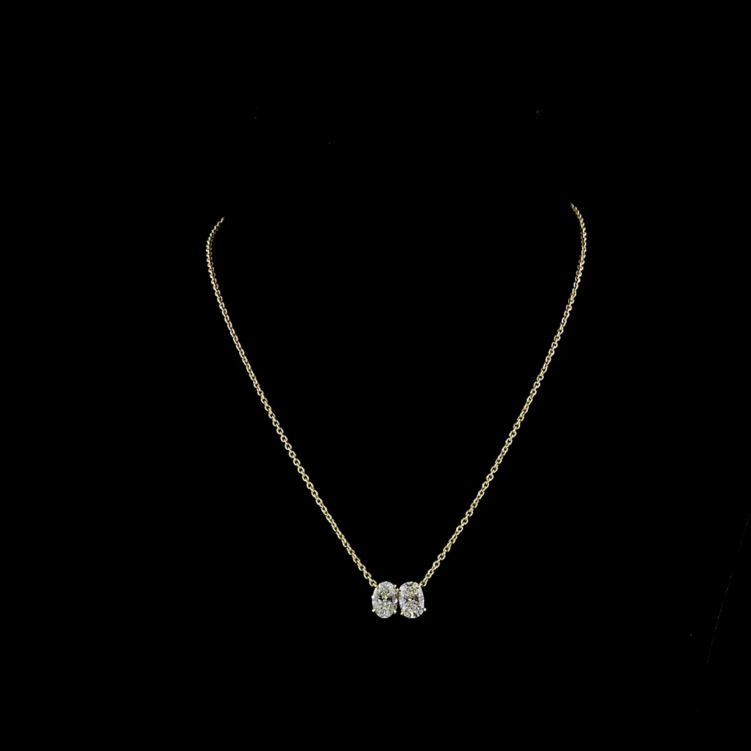 3.12 Cts 14k Yellow Gold Mix Shape Pendant Pendant